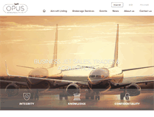 Tablet Screenshot of opusaero.com